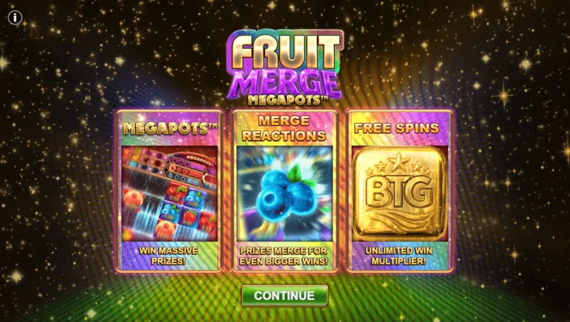 Fruit Merge Megapots - bonusspel met Megapot Coin